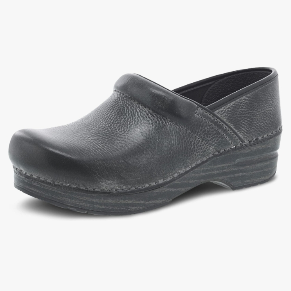 Dansko Distressed Charcoal Color Professional Clogs with Durable Sole Size 39